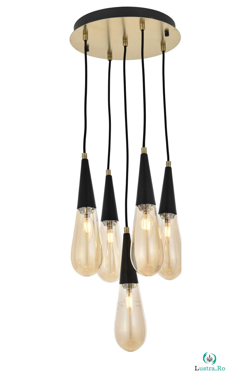 Lustra, Avonni, 683AVN1180, Metal, Maro antichizat