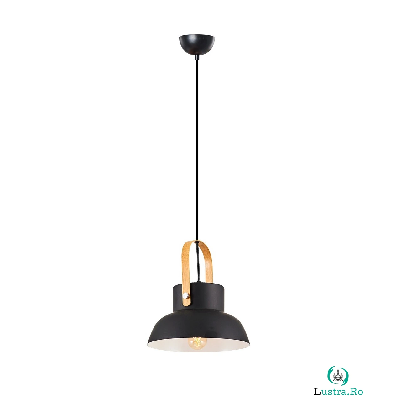 Lustra, Lightric, 414LRC1581, Negru