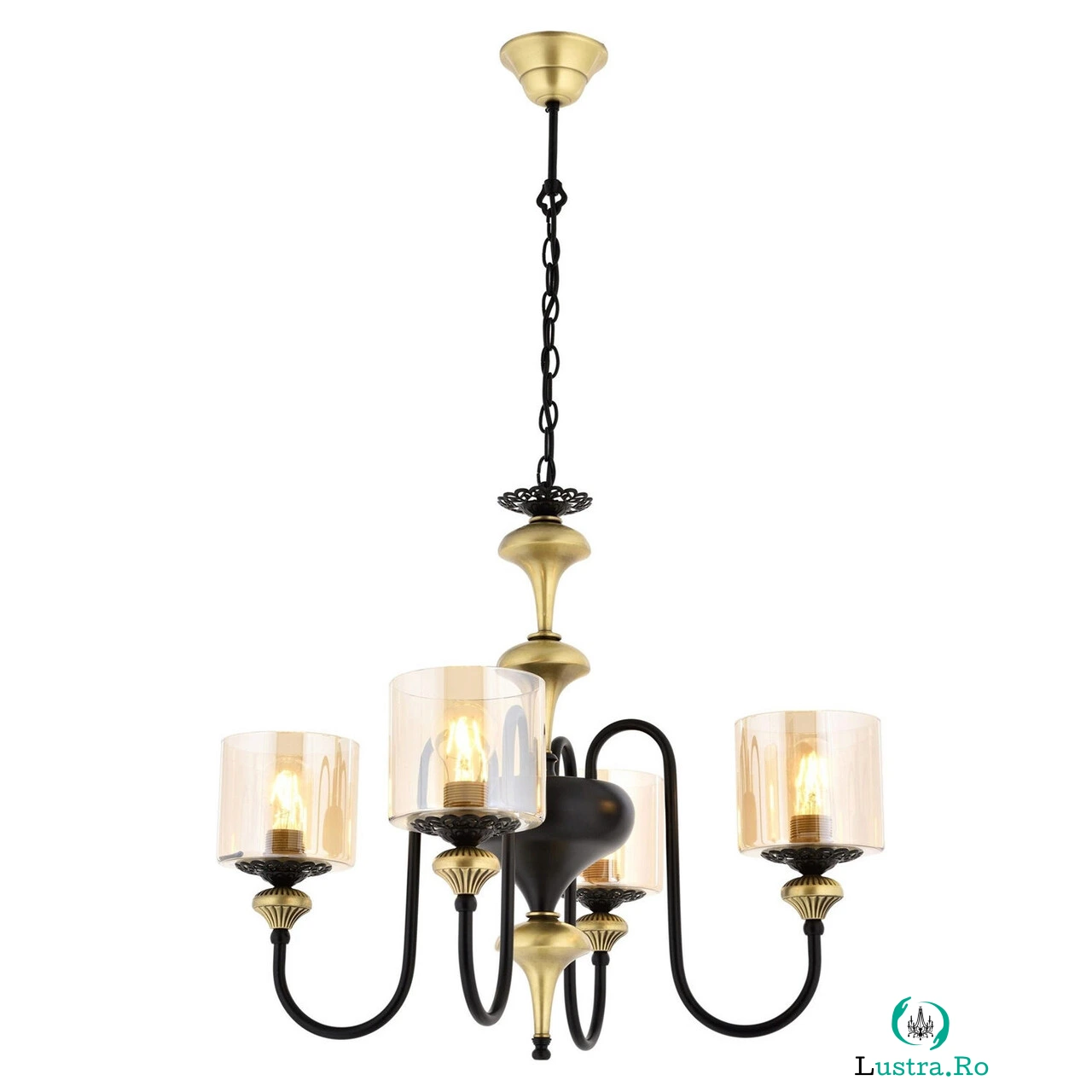 Lustra, Aurora, 301AUR1126, Metal, Vintage / Negru