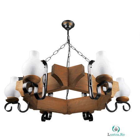 Lustra Davos Antic 6xE14 40W la 1,113.57 lei ron