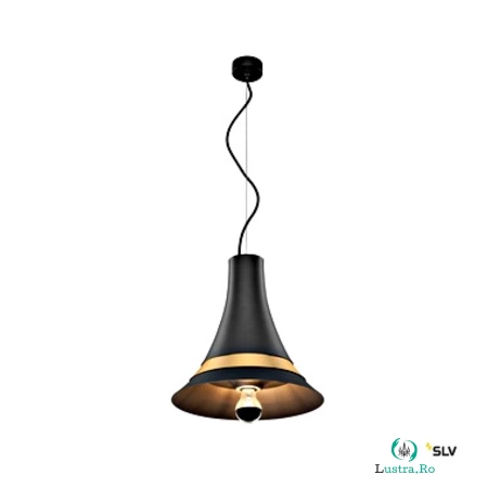 BATO 35 PD, Indoor pendant light, black/brass, E27, max. 60W la 745.18 lei ron