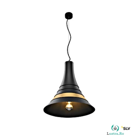 BATO 45 PD, Indoor pendant light, black/brass, E27, max. 60W la 962.30 lei ron