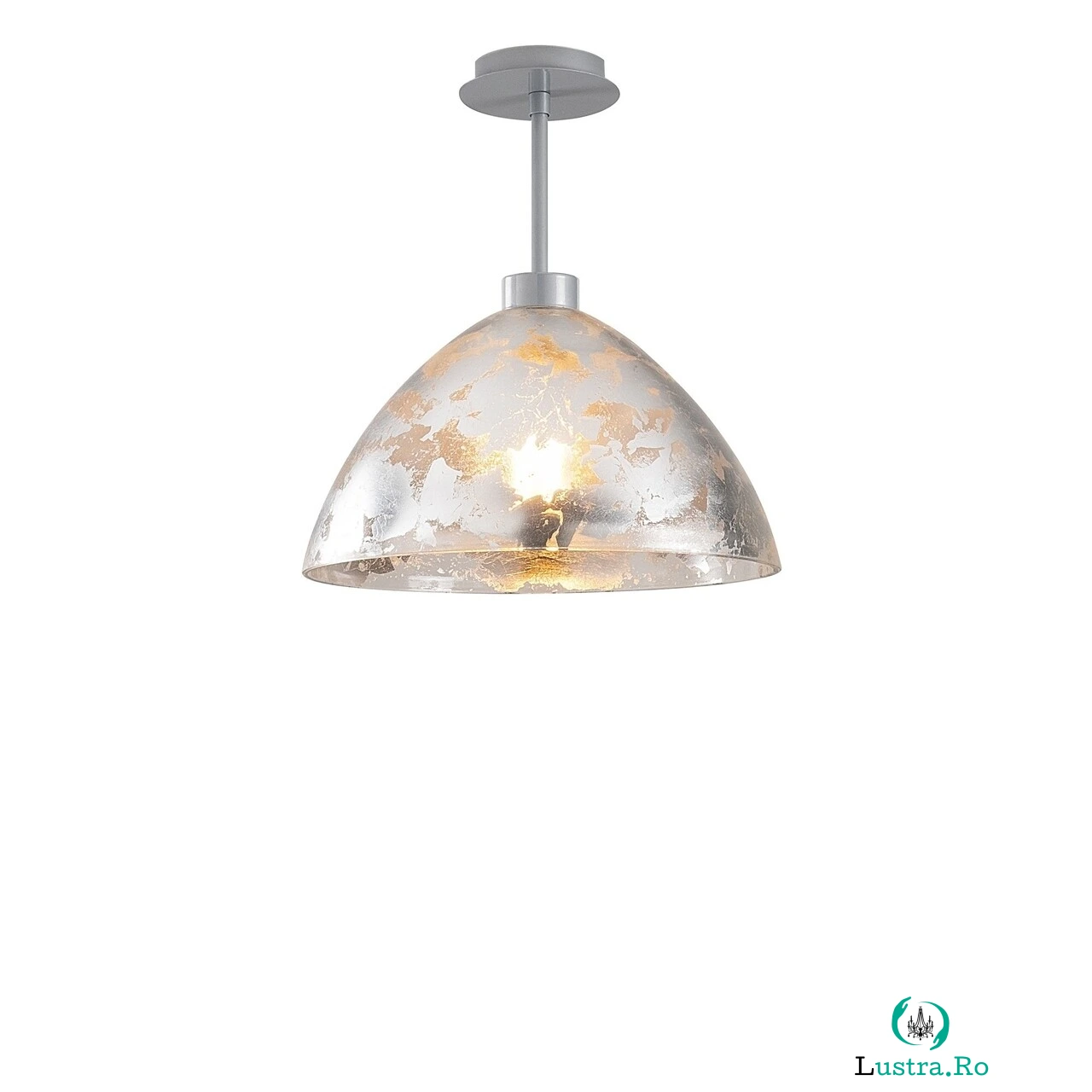 Lustra Bergama N-147, Noor, 34 x 37 cm, 1 x E27, 100W, argintiu la 355.00 lei ron