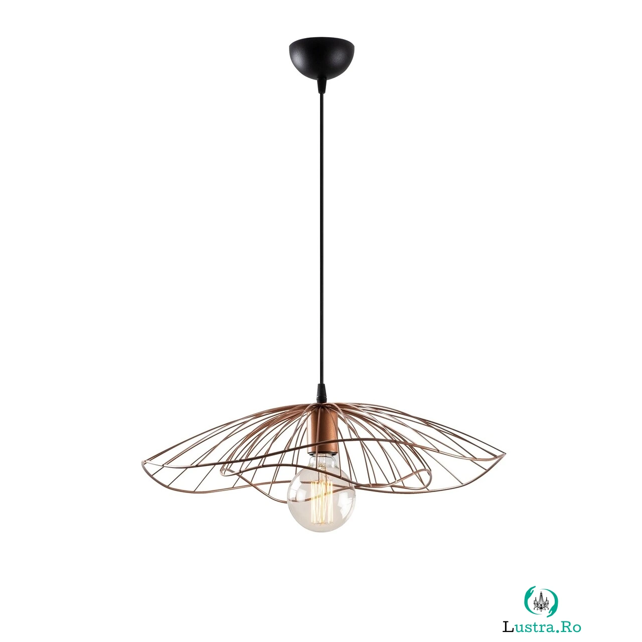 Lustra Tel - 6501, Opviq, 50 x 111 cm, 1 x E27, 40W, cupru