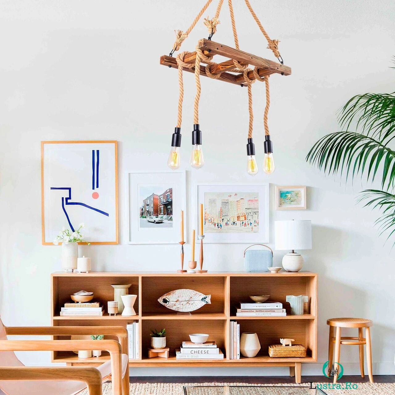 Lustra, Lustro, 521SHN3113, Lemn, Lemn la 586.00 lei ron