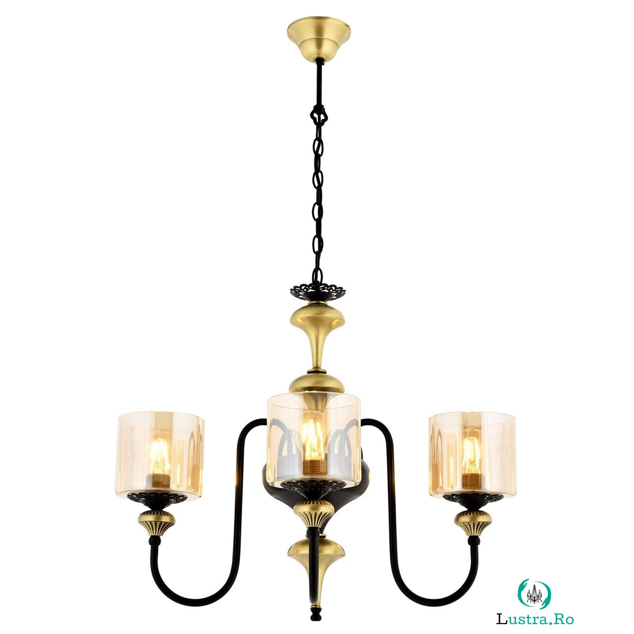 Lustra, Aurora, 301AUR1156, Metal, Vintage / Negru