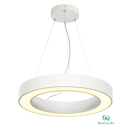 Lampa suspendata, lustra MEDO RING 60 pandantiv, alb interior pandantiv cu LED-uri, alb, 3000K,