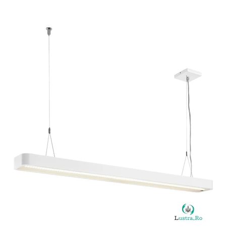 Lampa suspendata, lustra Worklight PLUS pandantiv, alb interior pandantiv cu LED-uri de lumina alba 4000K,