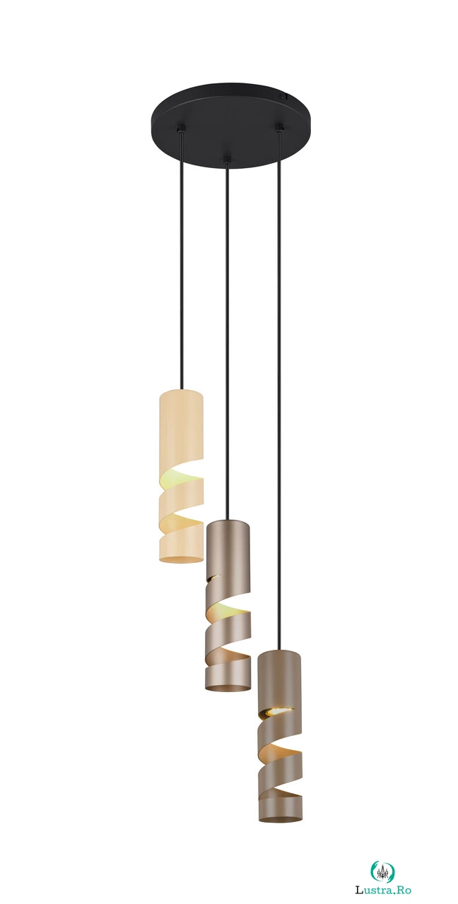 Lustra Stream, TRIO, 30x150 cm, 10W, 3x GU10, metal, multicolor la 359.00 lei ron