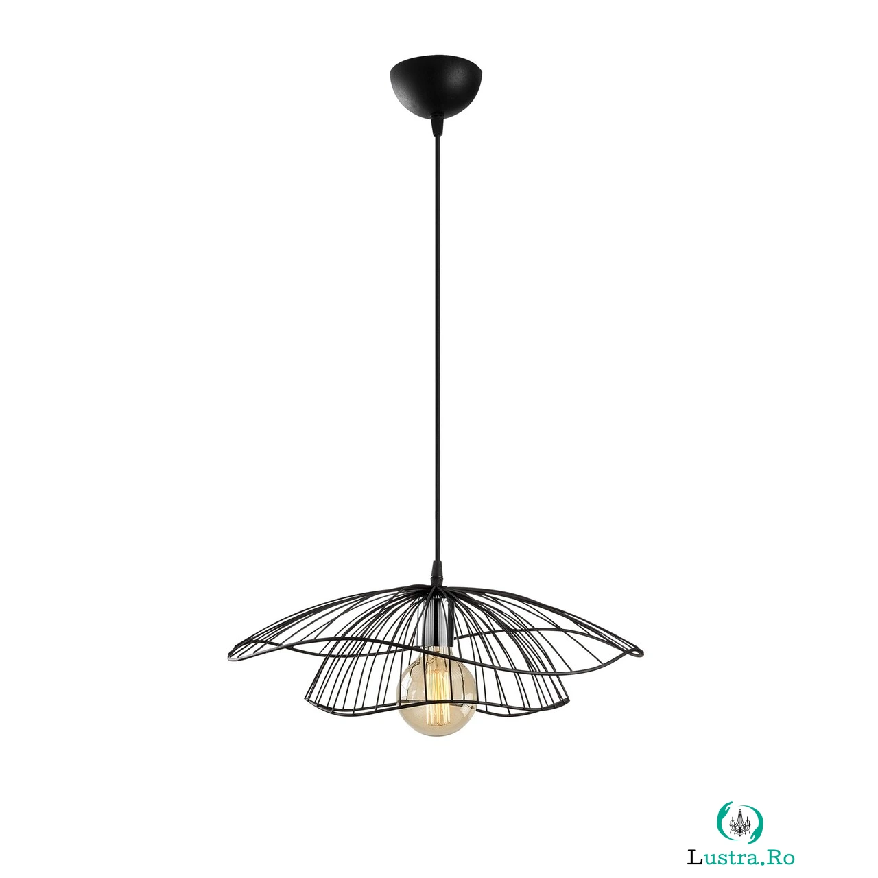 Lustra Opviq Tel Neverending, E27, 100 W, negru la 189.00 lei ron