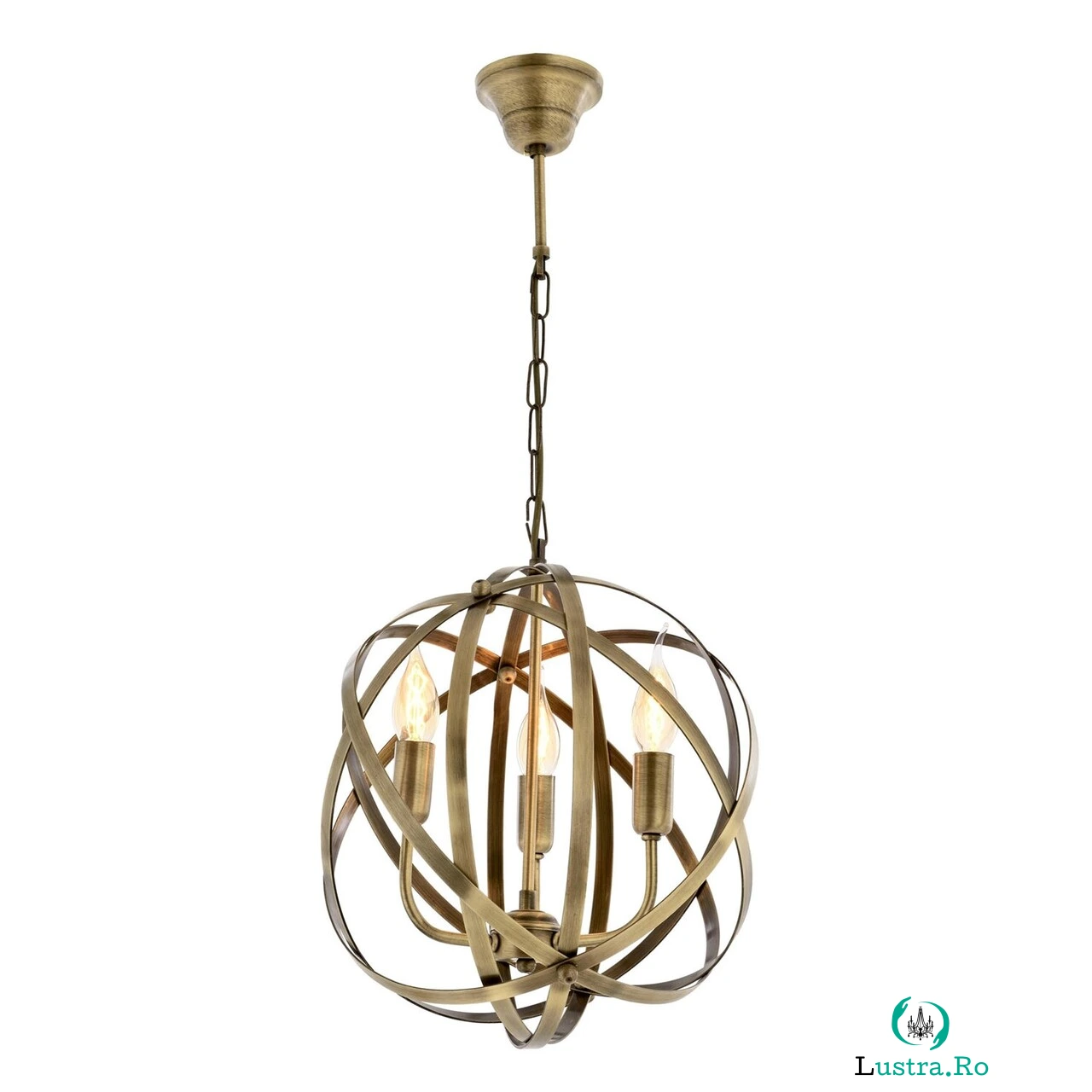 Lustra, AV-4183-3E, Avonni, 36 x 75 cm, 3 x E27, 60W, aramiu antic la 819.00 lei ron