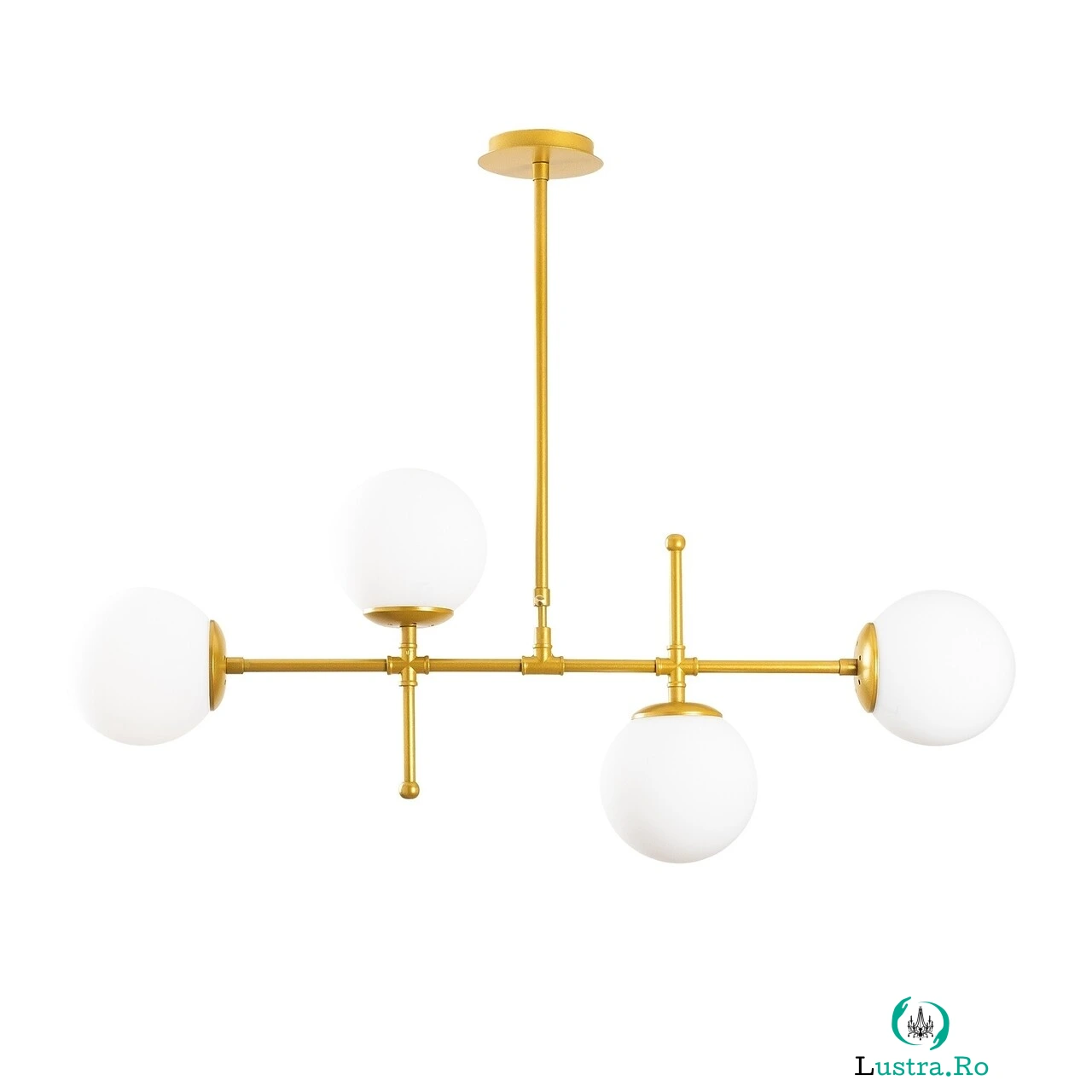 Lustra Mudoni MR - 951, Opviq, 98 x 15 x 80 cm, 4 x E27, 100W, auriu la 823.00 lei ron